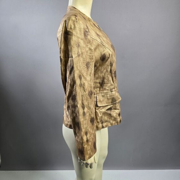 Chico's Multicolor Patterned Blazer R10 - Picture 3 of 9